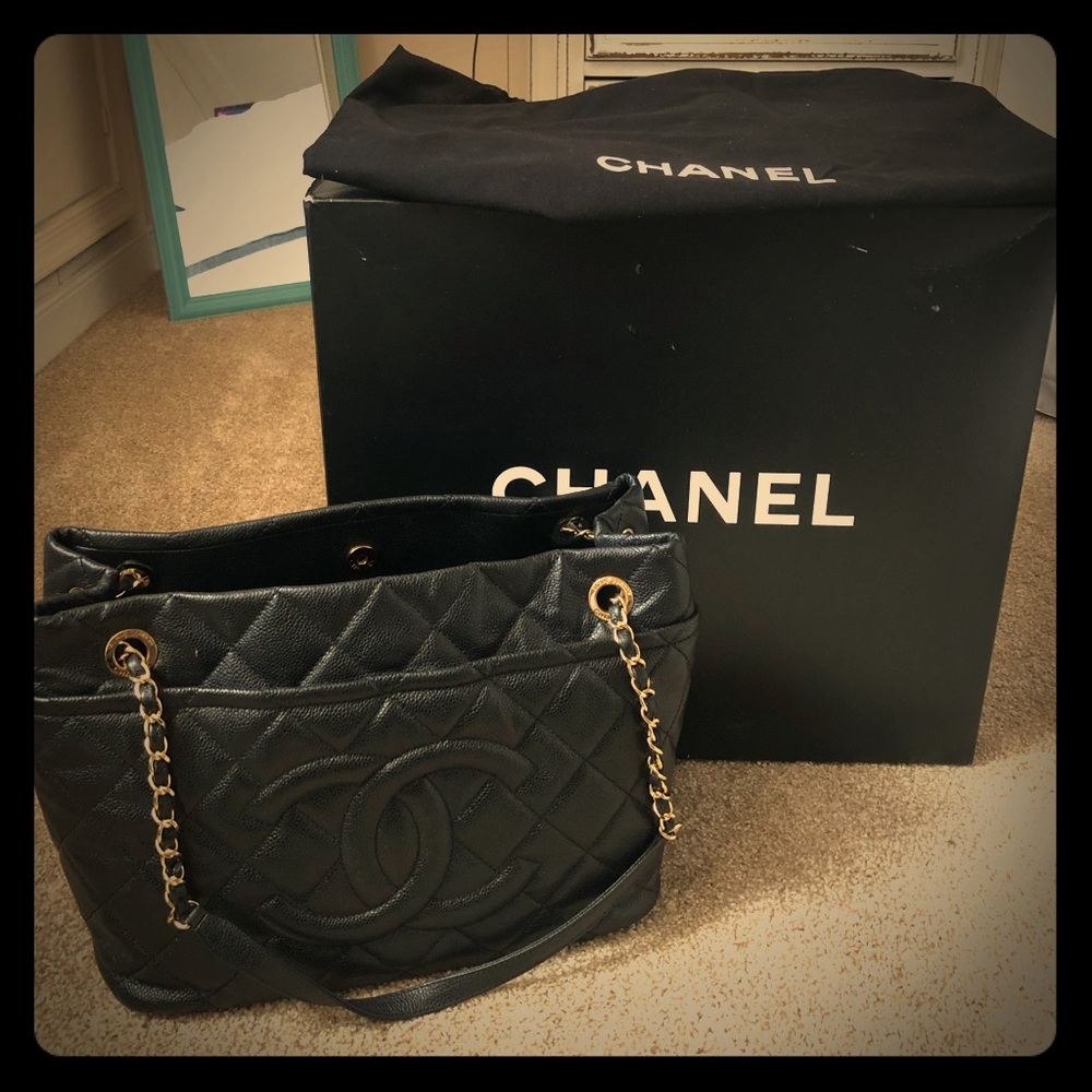 Authentic Channel Black Quilted Caviar